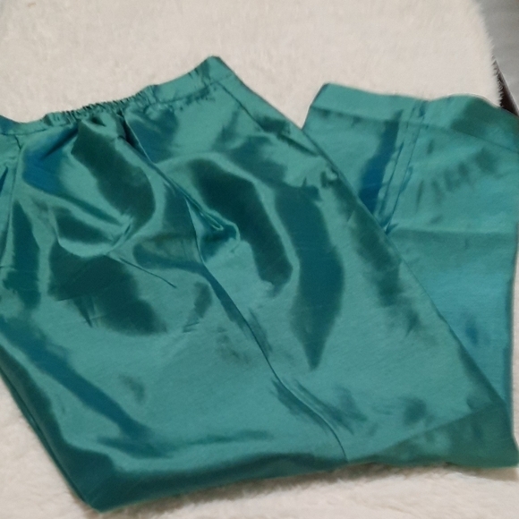 Blue High-Waisted Wide-Leg Pants - Picture 4 of 5